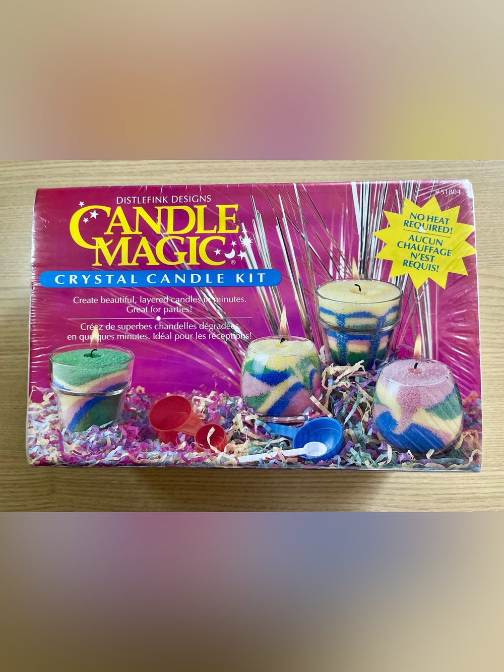 Vintage Candle Magic Crystal Candle Kit - Distlefink Designs - New Sealed